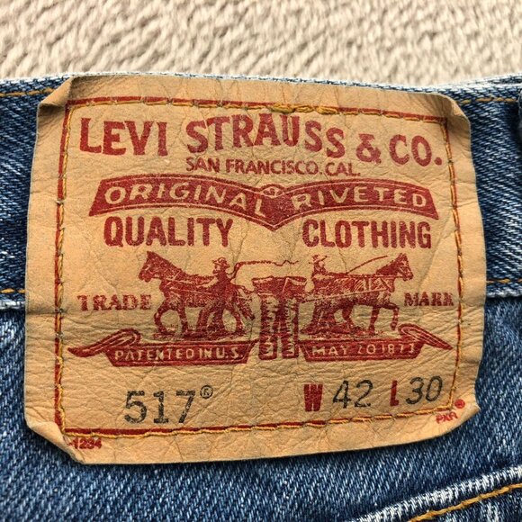 Levi's Men's 517 Jeans Size 42x30 517 Boot Cut Real Vintage 643M Made in the USA - Picture 3 of 15